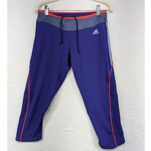 Adidas ClimaLite AKTIV Purple Capris Women's Training‎ Athletic Cropped Pants